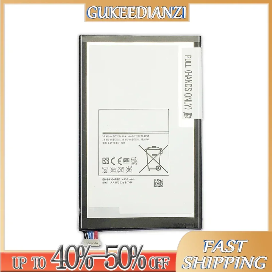 

4450mAh EB-BT330FBE Tablet Li-Polymer Battery For Samsung Galaxy Tab 4 8.0 T330 T331 T331C T335 SM-T330 SM-T331 SM-T335