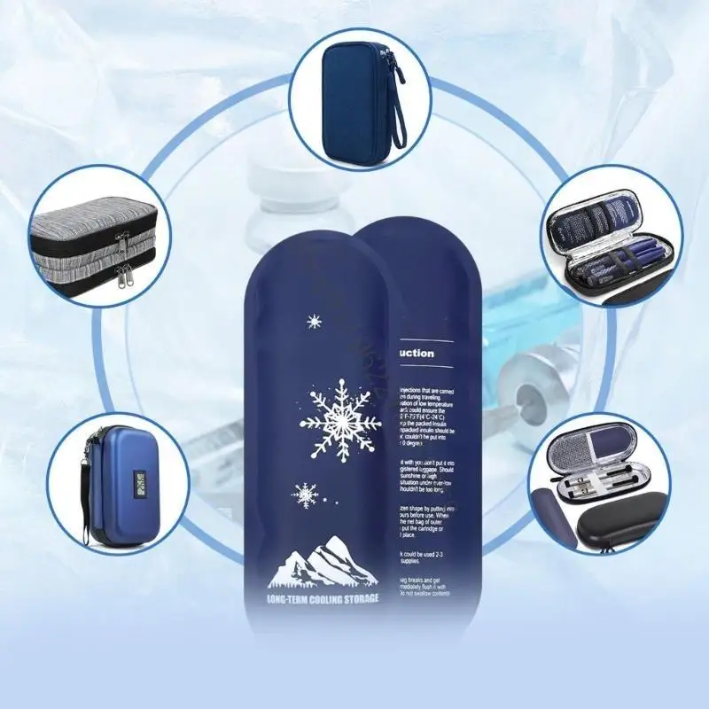 حقيبة ثلاجة تخزين الأنسولين الصديقة للبيئة خطة كثيفة التنظيم الحراري للتنقل المكتبي استخدام 066F