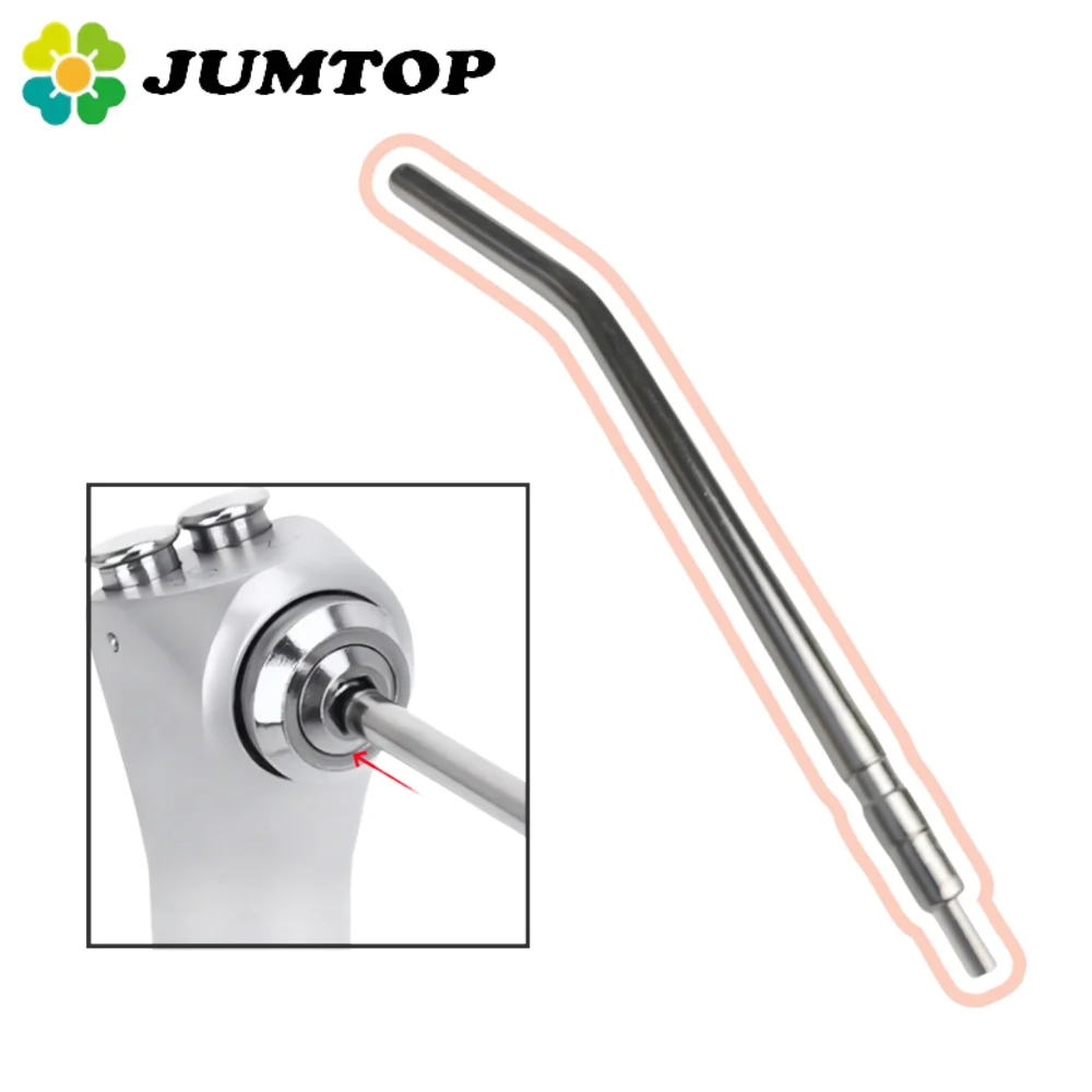 

10Pcs Dental Air Water Spray Nozzles Tips Stainless Steel 3 Way Syringe Nozzles Tube Dentistry Tool Instrument