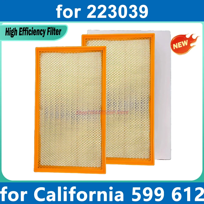 For Ferrari California T 3.9 599 GTB 6.0 612 FF GTC4 Lusso 6.3L Engine 2006-2019 2Pcs Car Air Filter 223039 000223039