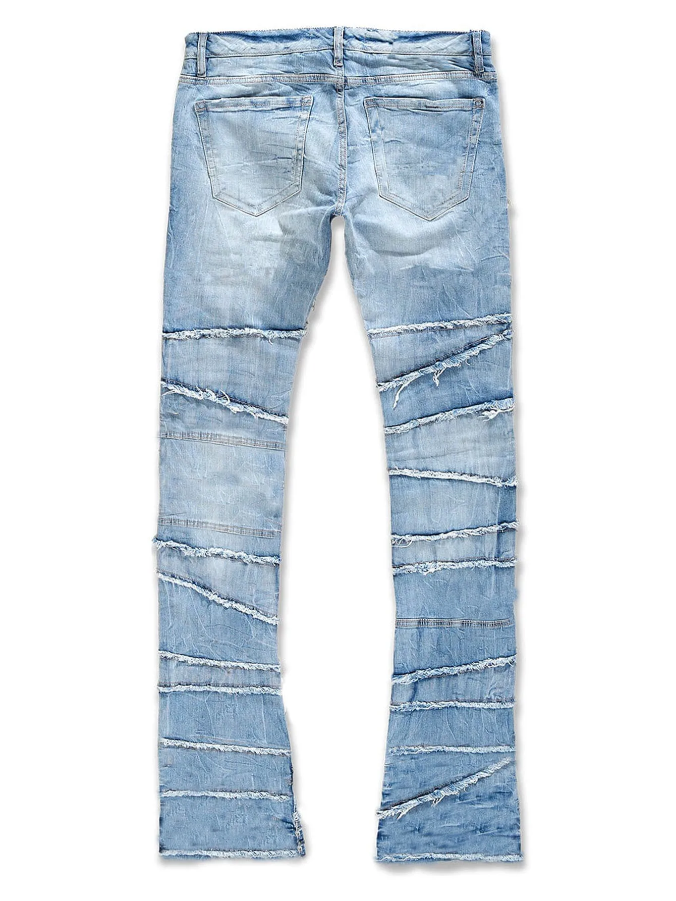 2025 New men's denim pants trendy street style for Europe Instagram-worthy stretch denim straight leg pants European size - Image 6