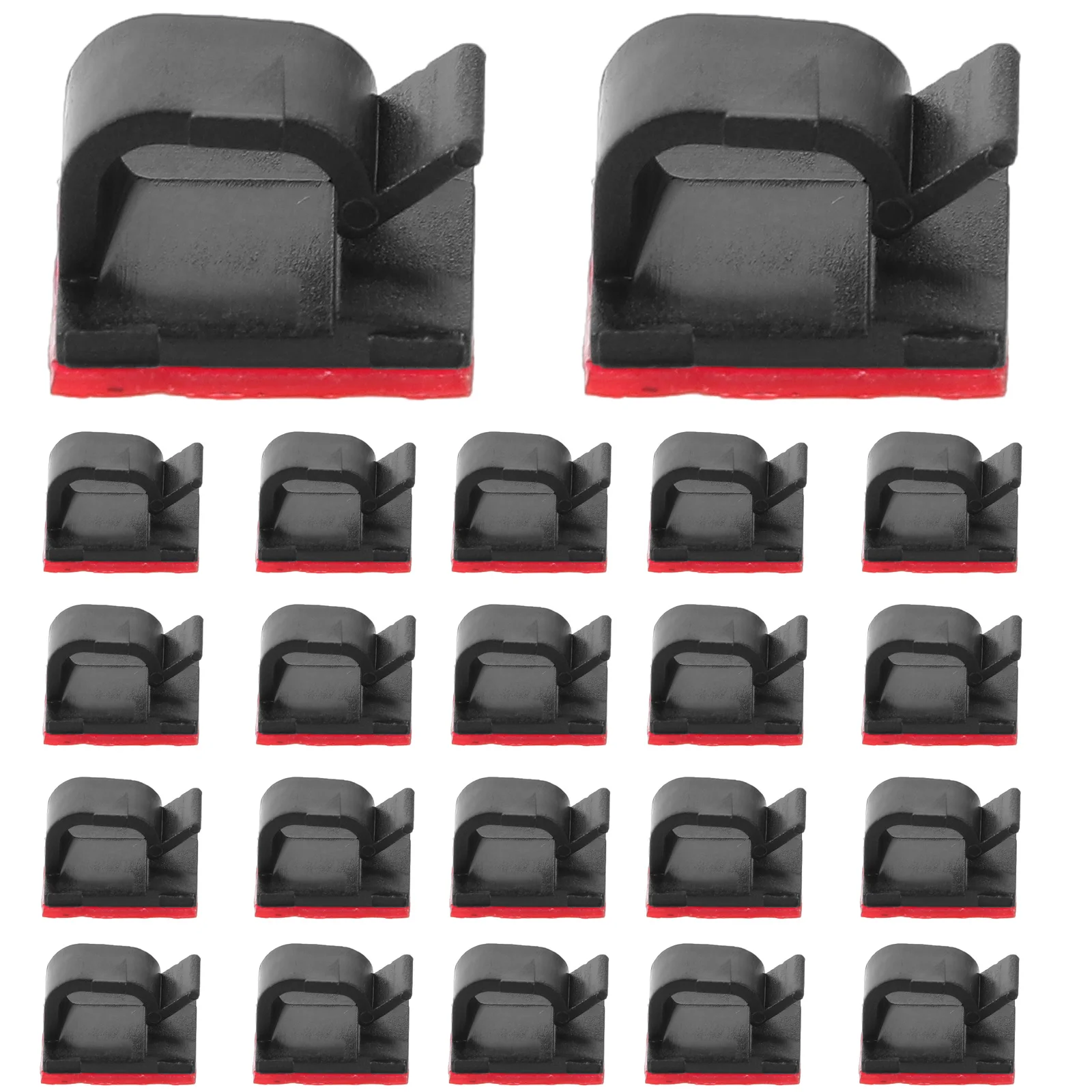 

100Pcs Wire Fixing Clamps Self Adhesive Cable Clips Multipurpose Cord Manager Holder for Car Dash Cam Wire Tidy