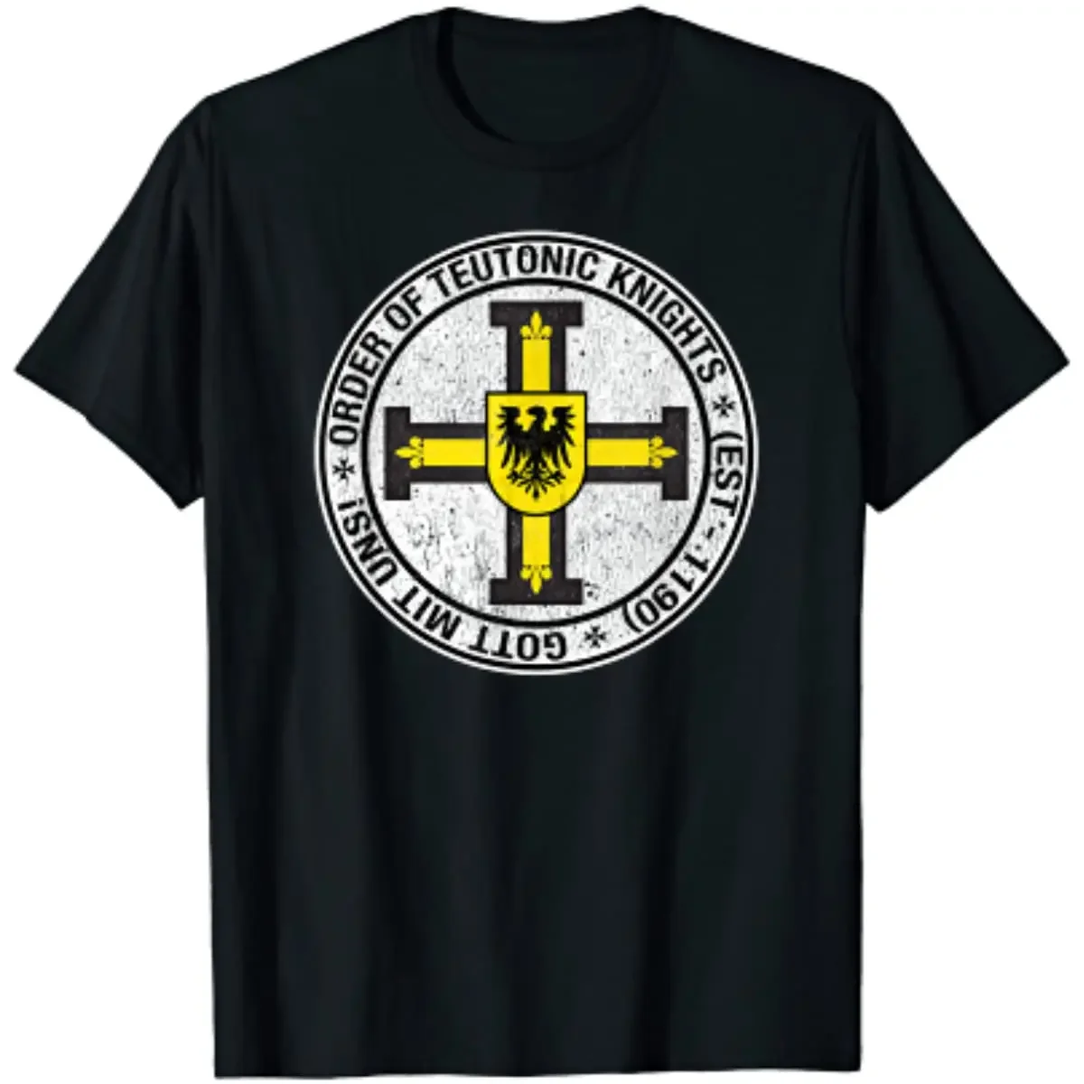 

Order of The Knights Teutonic Coat of Arms Men T-shirt Short Sleeve Casual 100% Cotton O-Neck T Shirts