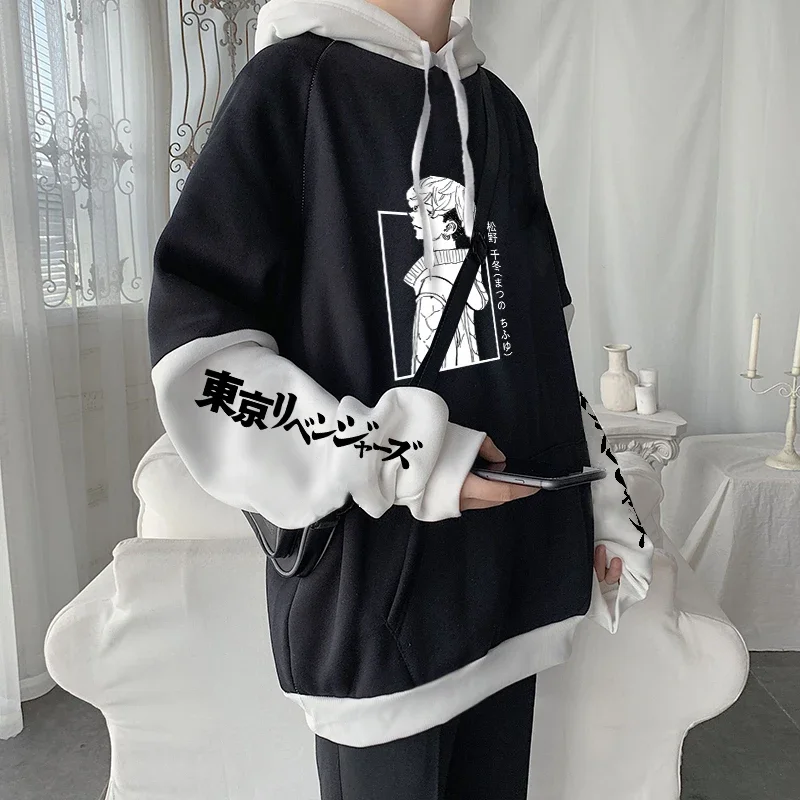 

Anime Tokyo Revengers Chifuyu Matsuno Funny Manga Hoodies Sweatshirt Women's Oversized Harajuku Casual Korean Men Clothes Hoodie