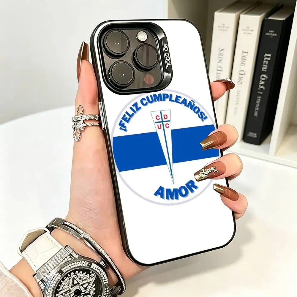 Прочный чехол Bumbe для iPhone 17 16 15 14 13 12 11 Plus Pro Max цвет серебристый серия Universidad Catolica