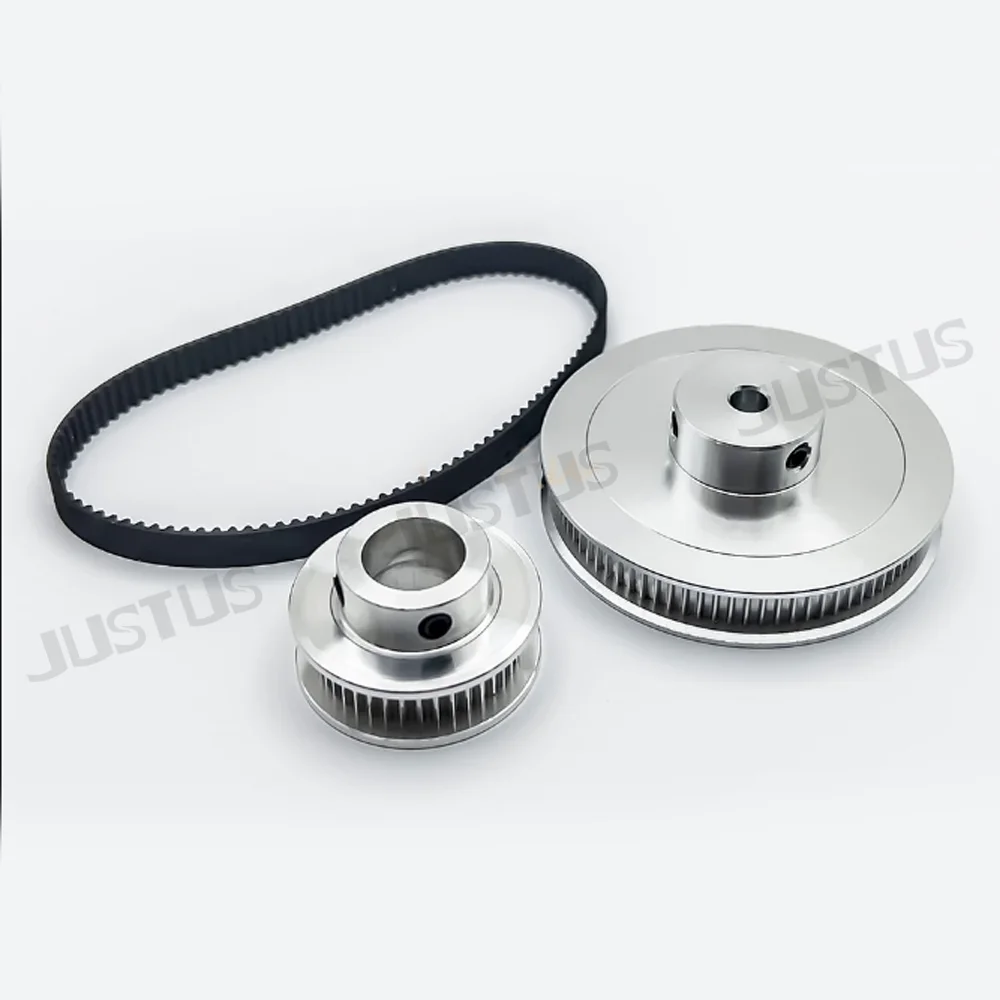 2GT BF  Type Synchronous Pulley Belt Kit 40Teeth 80Teeth 1:2 Reduction Ratio Mechanical Transmission Assembly Bandwidth 6mm