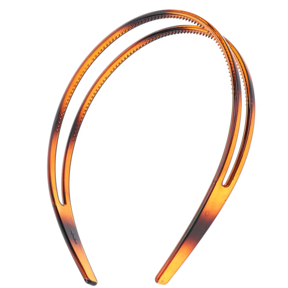 

NonSlip Headband Plastic Durable Stylish Rhinestone Hair Women Female Headwear FaceWashing Delicate TwoTier HairCare HairStyling