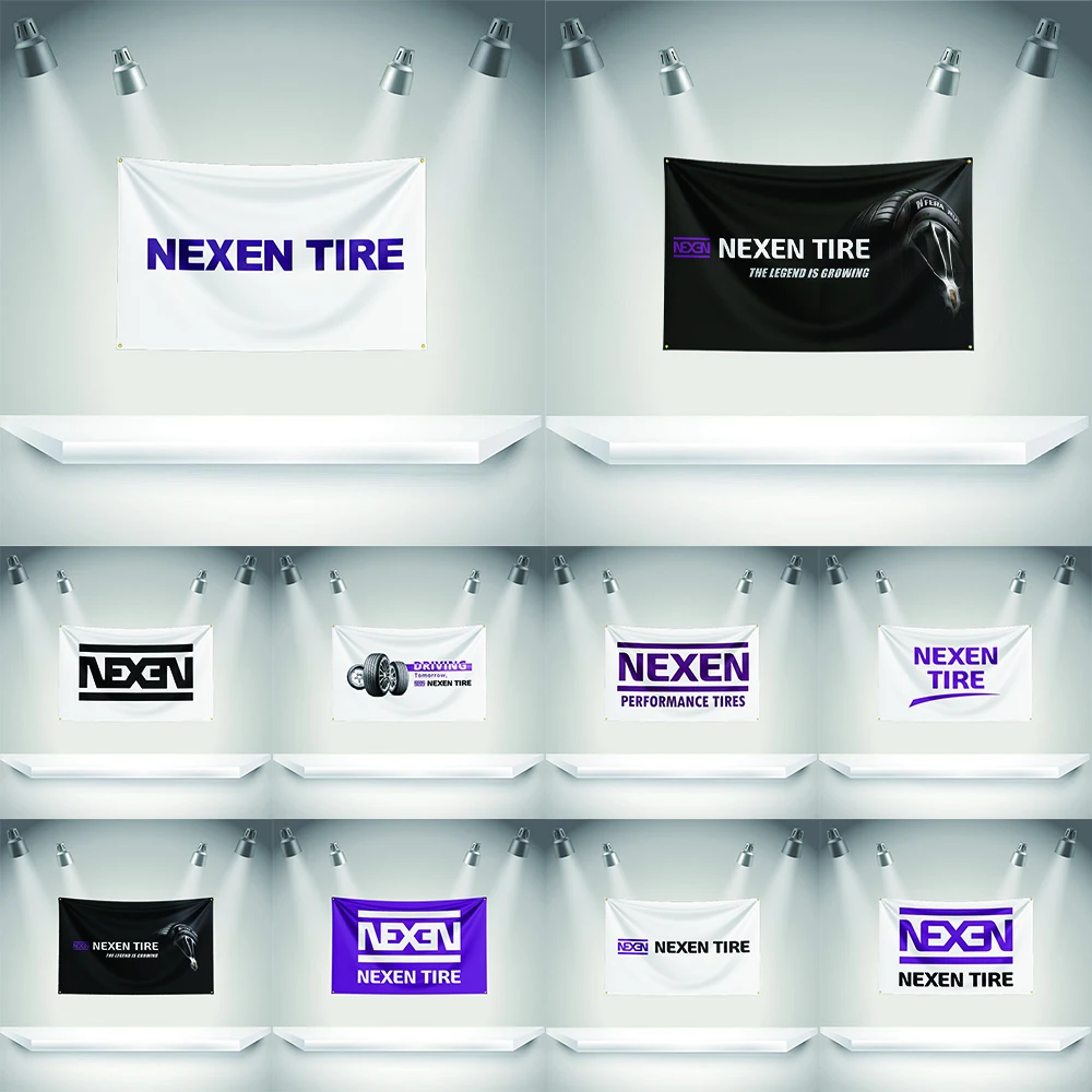 

N-NEXEN Flag Auto Parts Tools Banner 3x5ft with Brass Grommets HD Printing Tapestry Exhibition, Car Fans, Garage Decor
