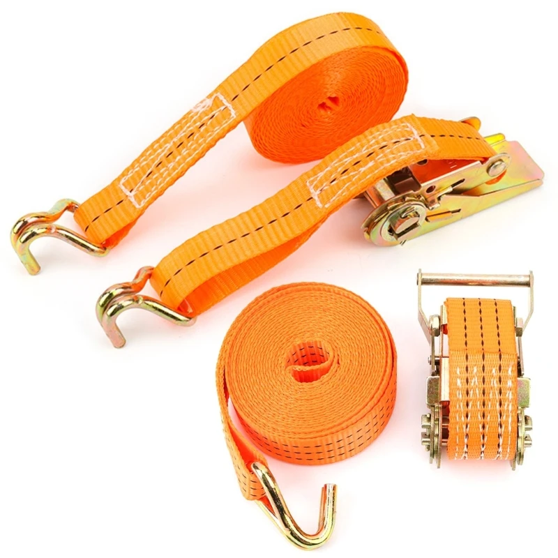 

Ratchet Tie Down Strap Heavy Duty Cargo Strap Luggage Lashing Strap with Hook