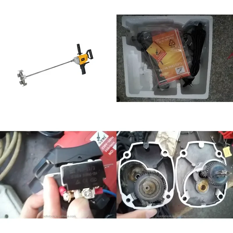 

【CHIMU HOME】 Electric Concrete Dough Mixer 600W 120V for Construction and DIY Projects
