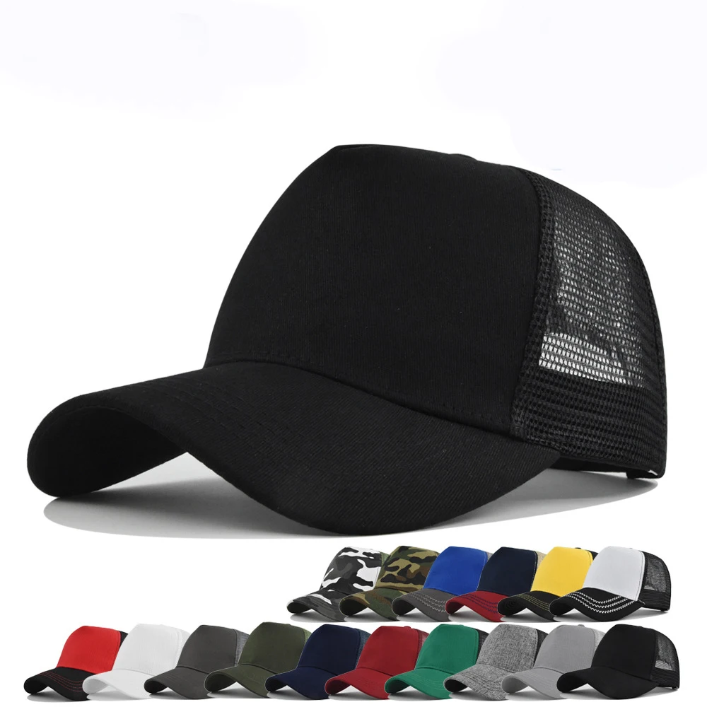 

OutdoorsSunHat Asun Hat Trucker Hat Cotton Mesh BreathableBaseball Cap Women Men Summer Sunshade MeshCap Truck Hat Cap Wholesale