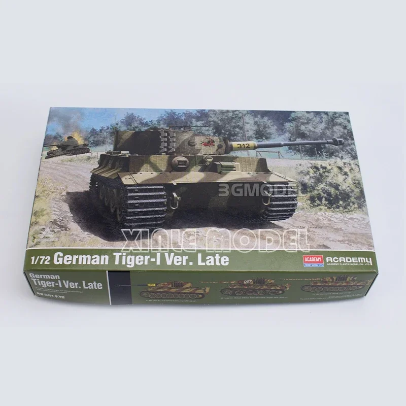 Academy 13431 Tanque pesado alemán, kit de modelo a escala 1/72 de postproducción Tiger 1