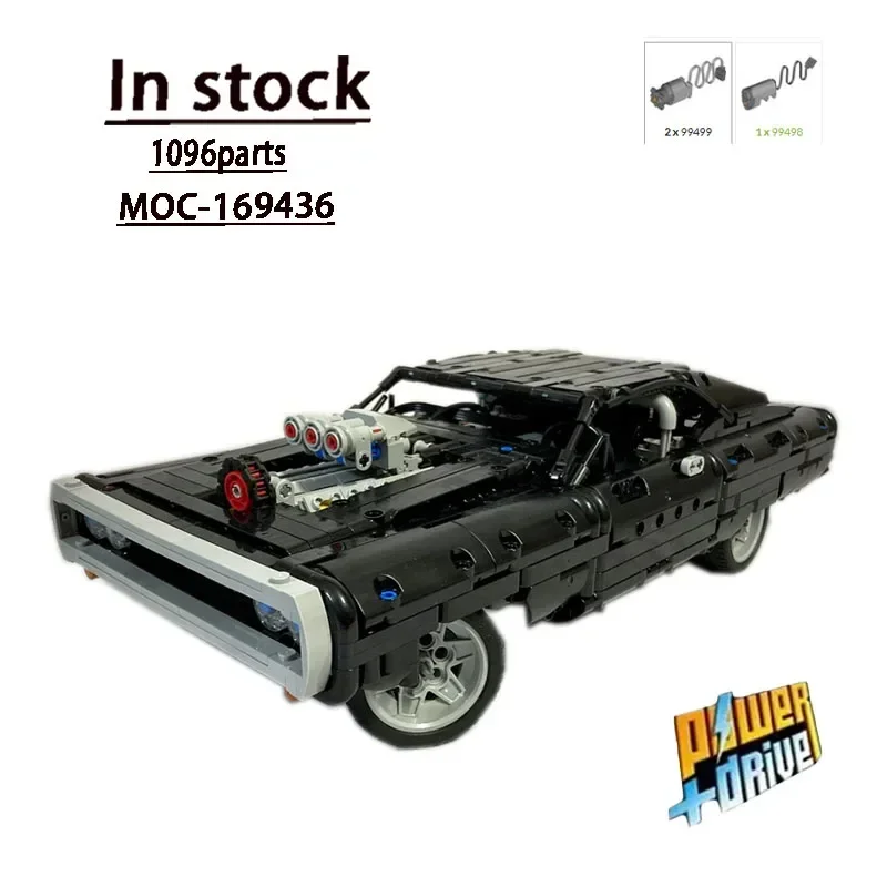 MOC-169436Classic Sports Car Splicing Assembly Building Block Model1096Building Block Parts MOC Creative Building Block Toy Gift