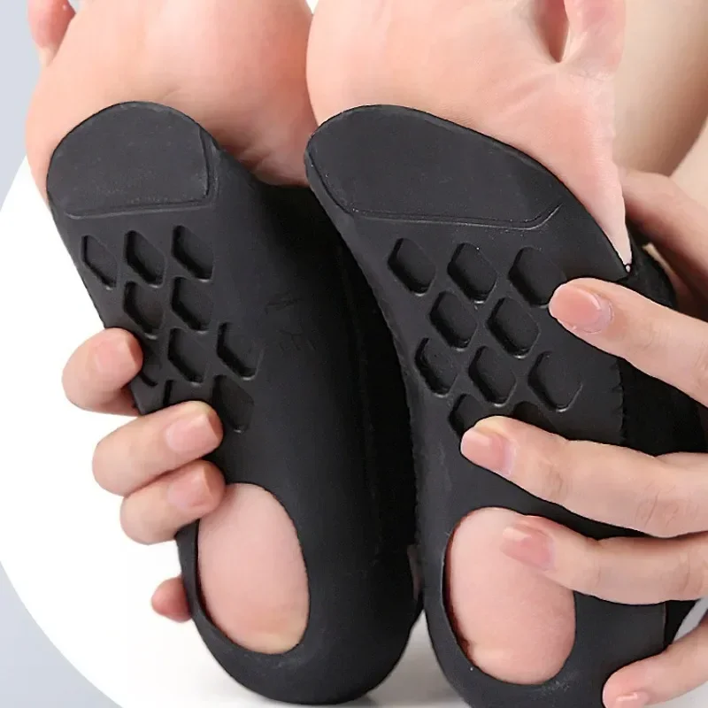 2PCS Arch Support Orthopedic Insole สําหรับเดิน Arch Half Pad X/O ประเภทขา Self-Adhesive สายคล้องสวมใส่รองเท้าส้น