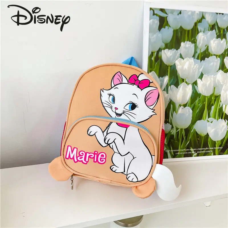 Disney 2023 New Girls' Backpack Fashion High Quality Lightweight Student Backpack Cartoon Cute Versatile Children's Backpack