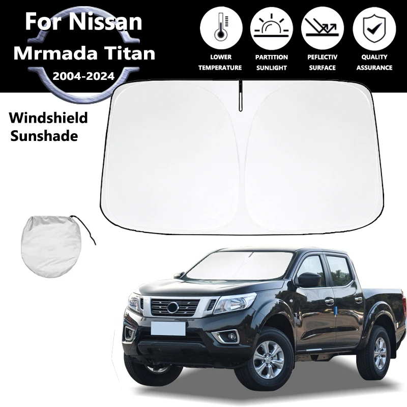 

Anti UV For Nissan Mrmada Titan 2004-2024 Car Windshield Sun shade Sun Reflective Visors Protection Auto Parts