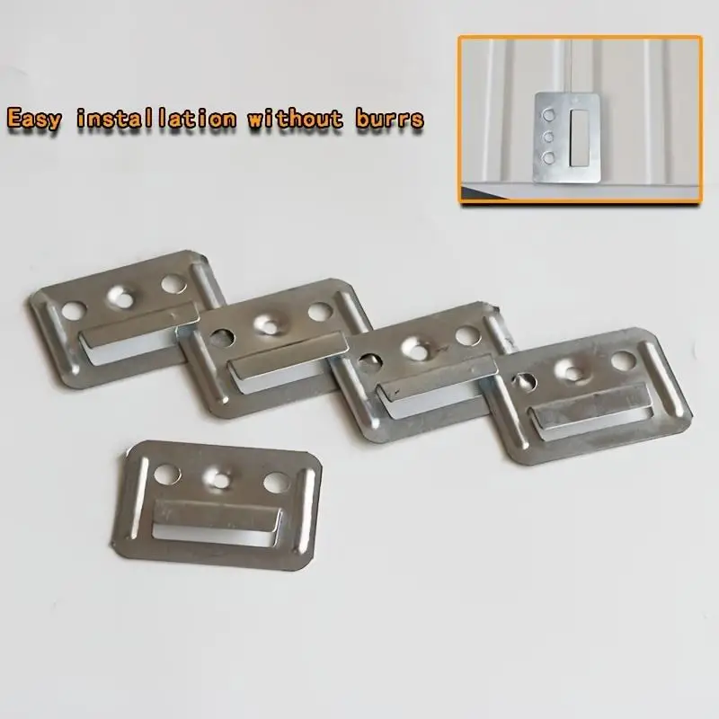 100Pcs WPC Wall Panel Clips Metal Clip For Wpc Wall And Ceiling Fluted Cladding Clip Only Indoor And Outdoor Various Sizes