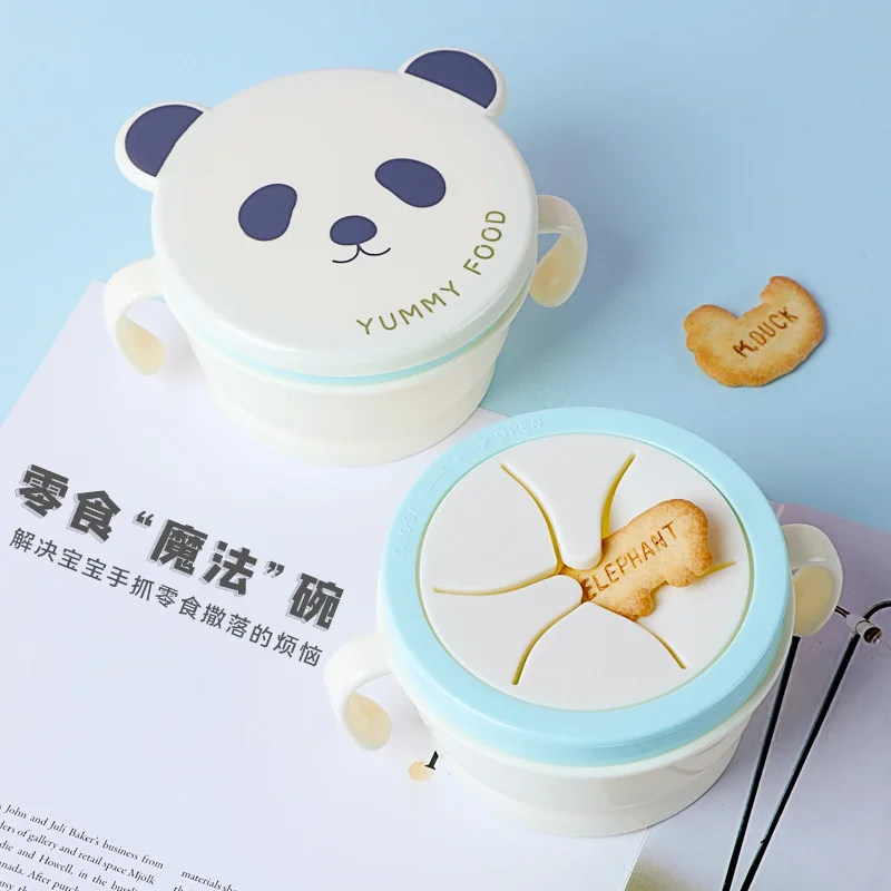 Baby Silicone Complementary Food Bowl with Handle Silicone Children Feeding Baby Training Bowl for Outdoor