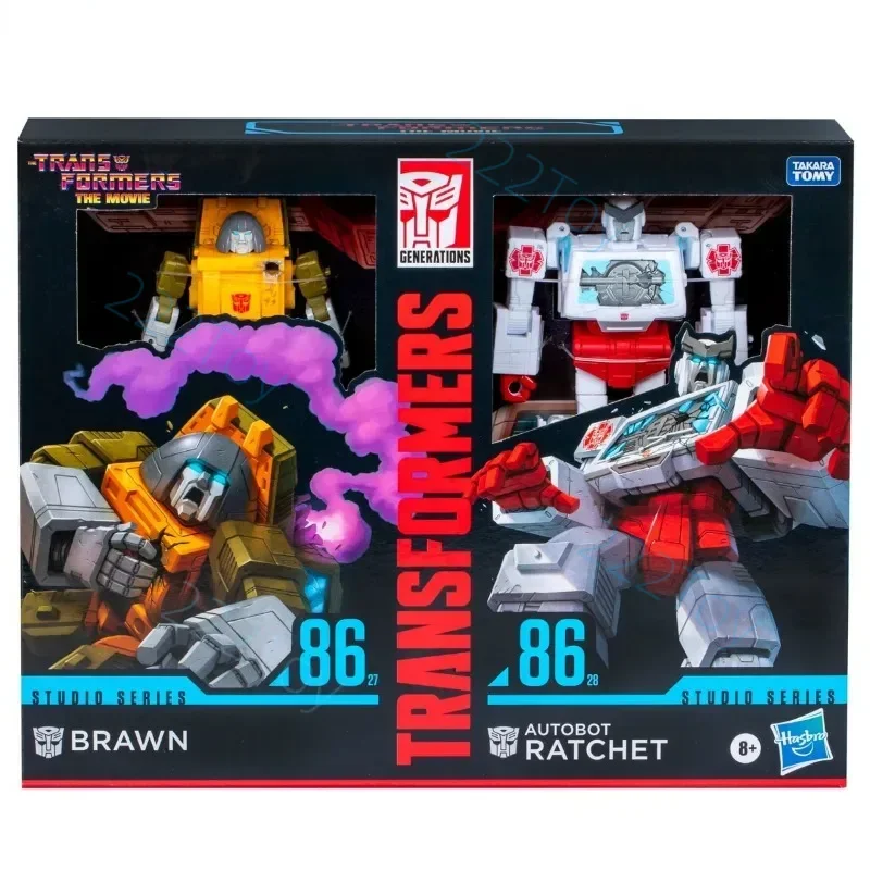 New Takara Tomy Transformers Toy The Movie1986 SS86-27 Deluxe Class Brawn 86-28 Voyager Class Ratchet Robot Action Figure Gifts