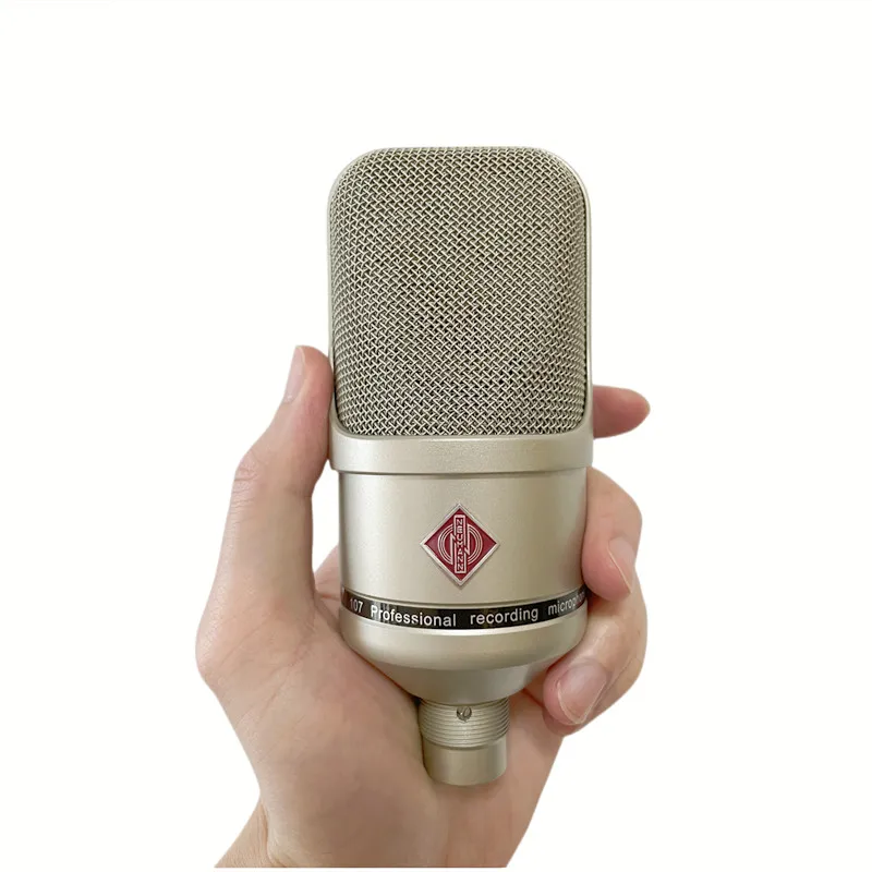 

NeuTLM103 Norman Capacitive Recording Microphone Large Diaphragm Host Live K-Song Microphone Silver Grey with Shock Mount