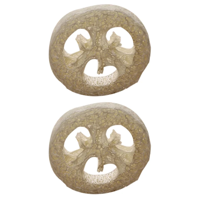 AS94-300Pcs Natural Loofah Luffa Loofa Slices Handmade Loofah Soap Box Tray Tools Cleaner Sponge Facial Soap Holder