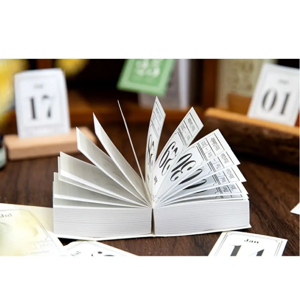 367Sheets Tearable 2025 Calendar Book Portable January to December 2025 Mini Desk Calendar Material Paper Planner Stickers