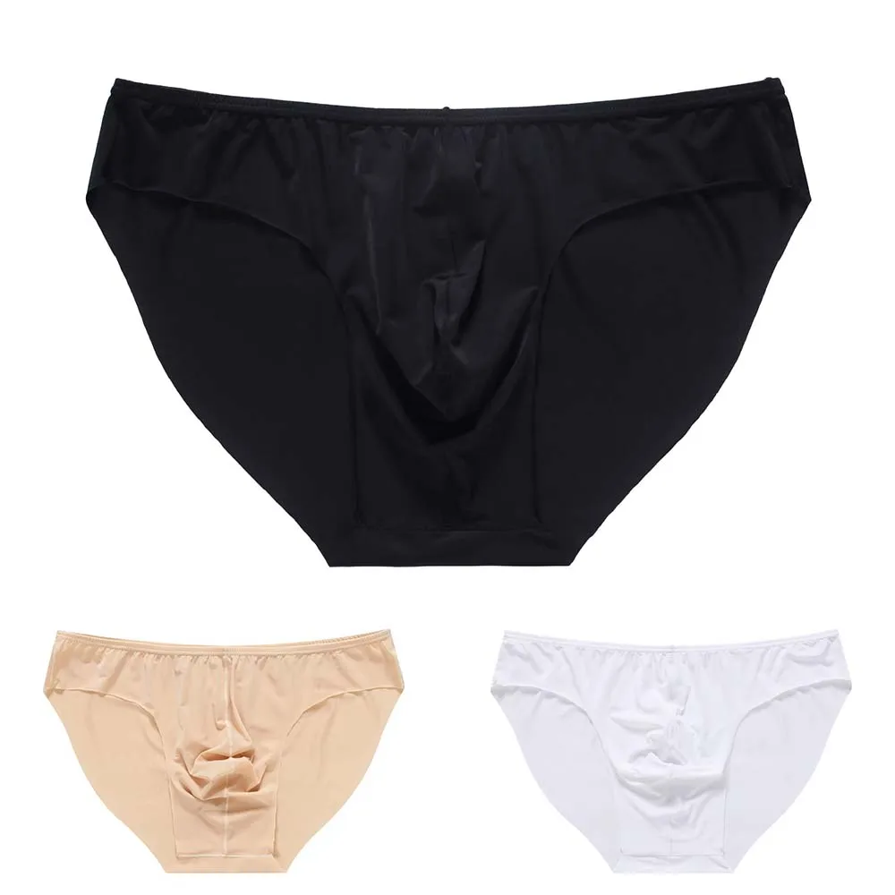 Hot Fashion Underwear Breathable Briefs Tight Underpants Mid Waist Nylon Seamless Semi-Transparent Shorts Soft