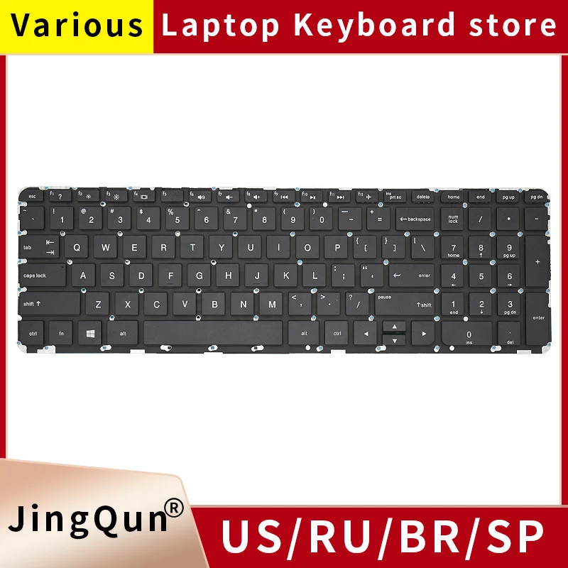 Teclado russo para HP Pavilion, 15-P, 15-F, 15-P000, 17-F000, 17-Fxxx, 15-p145na, 176na, 15-p055na, 15-p091sa, TPN-Q140, Q141, Q143