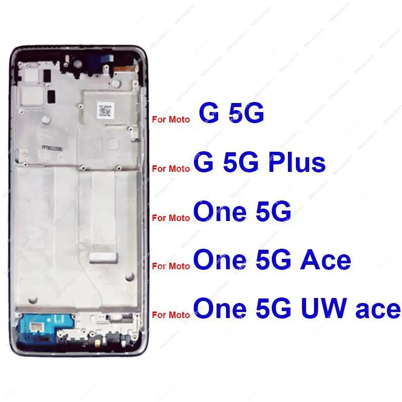 

For Motorola Moto G 5G One 5G UW Ace G 5G Plus Middle Housing LCD Front Frame Cover Bezel Plate Repair Parts