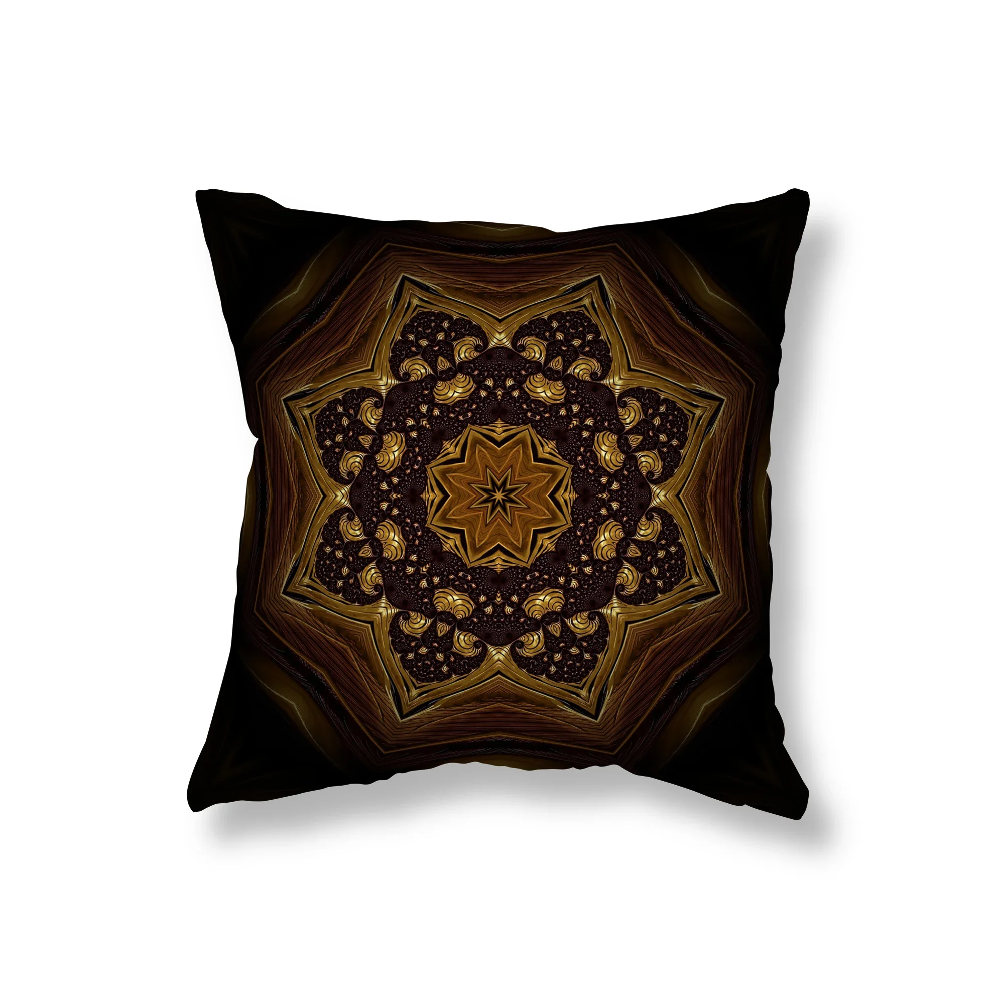 Vintage Mandala Print Throw Pillow Cover Sofa Decor Room Office Gaming Chair Cushion  Home    45x45cm