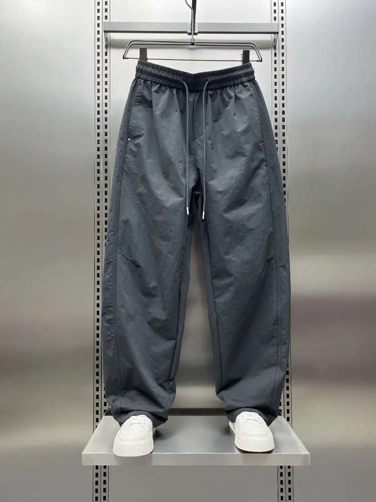 

Qui Dry Casual Pants Men's Summer Thin Straight Loose Wide Leg Long Pants Cool Blade Men's Pants Lightweight Comfortable