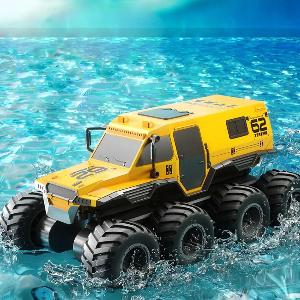 

8x8 2.4g Remote Control Car 8wd Off-road Amphibious Stunt Vehicle 8-wheel Speed Racing Truck Waterproof Crawler Toys