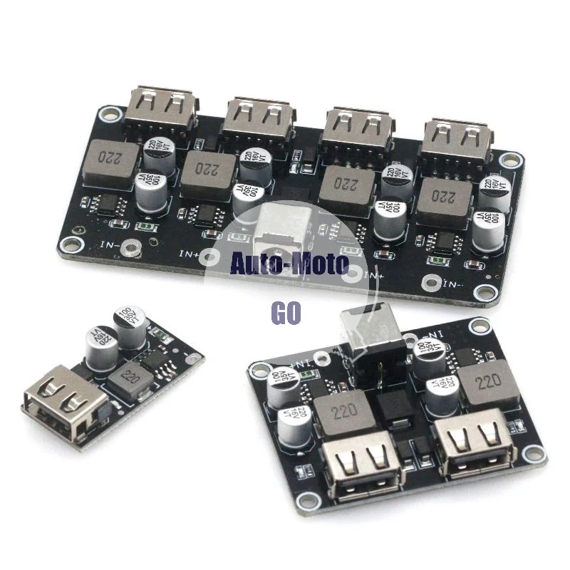 12V 24V to 5V USB QC3.0 Step Down Converter Module Fast Charging for E-bike Phone Charger