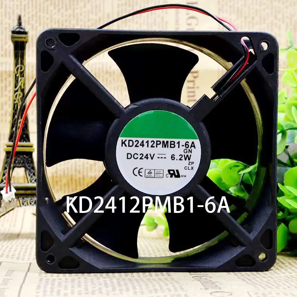 

радиатор KD2412PMB1-6A DC 24 В 6,2 Вт 120*120*38 мм 2-проводной осевой вентилятор охлаждения корпуса