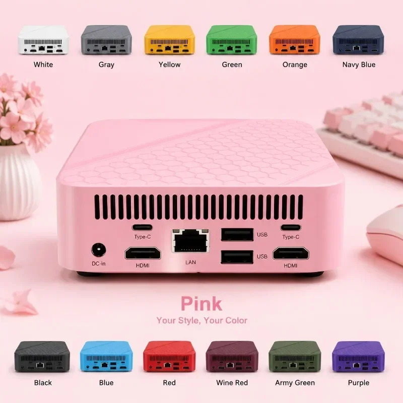 2026 Core N150 16GB RAM 1/2TB SSD BT5.2   Hot New Mini PC 13 Color WiFi6 Win11 4K Game Work PC Pocket
