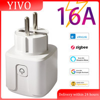 Ewelink Zigbee Smart Plug 16A EU Smart Socket With Power Monitoring Timing Function Voice Control Via Alexa Google Home Yandex