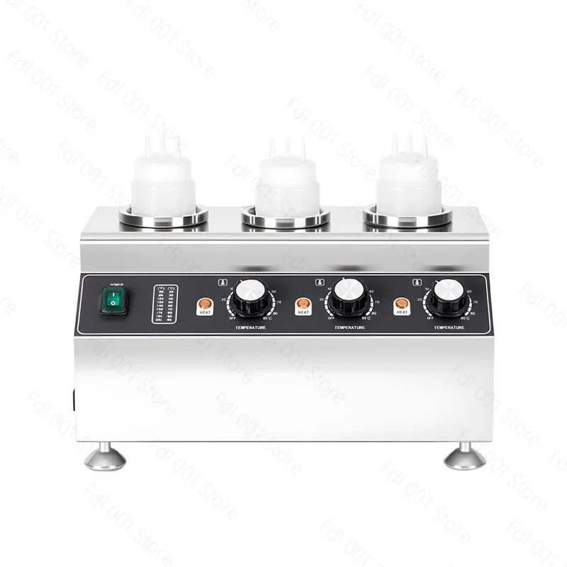 Commercial bench type three head round juice warming machine heat preservation machine steamer
