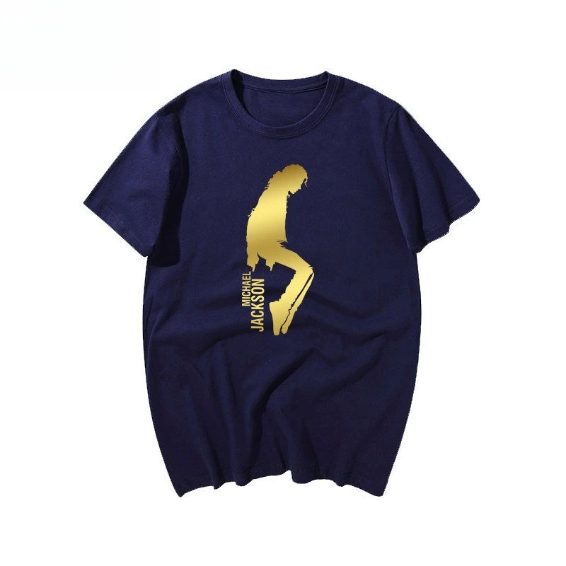 

Commemorative Michael Jackson Short-sleeved T-shirt Men's Women's Cotton Sports T-shirt Half-sleeved Sports and Leisure Popular
