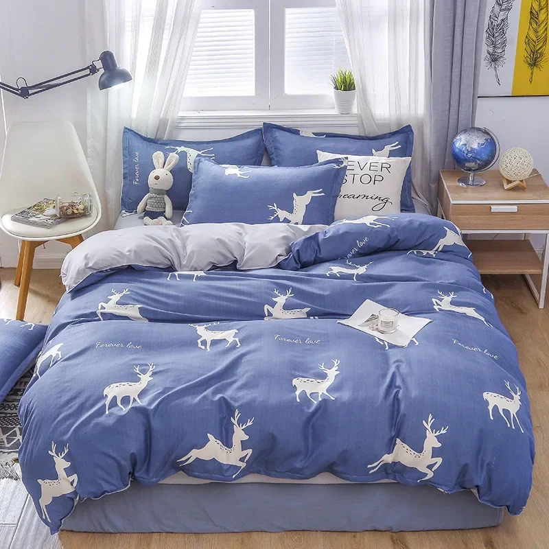 

Anime Bedding Set Printed Simple Duvet Cover Kids Adults Brushed Quilt Covers Queen King Size Polyester Bedroom Comforter Sets