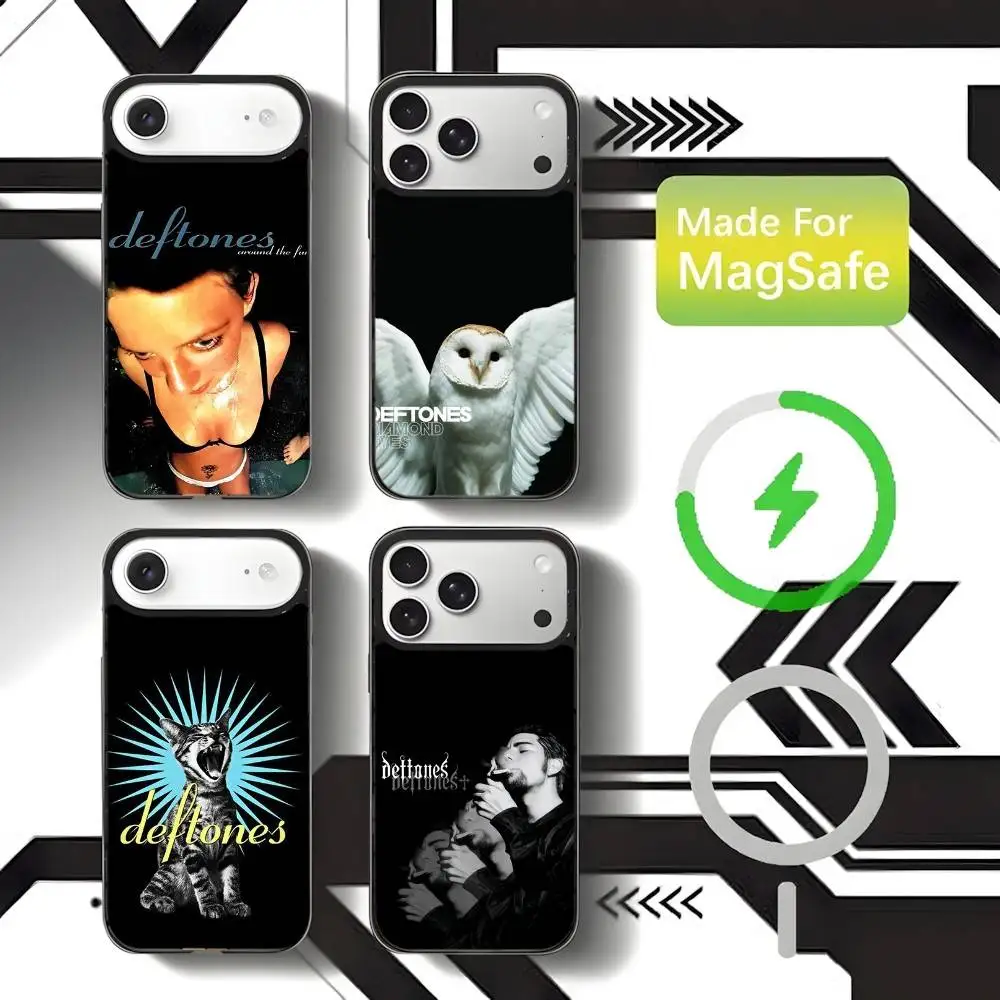 

D-DeftonesS Diamond Eyes Phone Case For iPhone 17,16,15,14,13,12,11,Pro,Max,Plus,Mini,SE4,E Magnetic Magsafe Wireless Charging