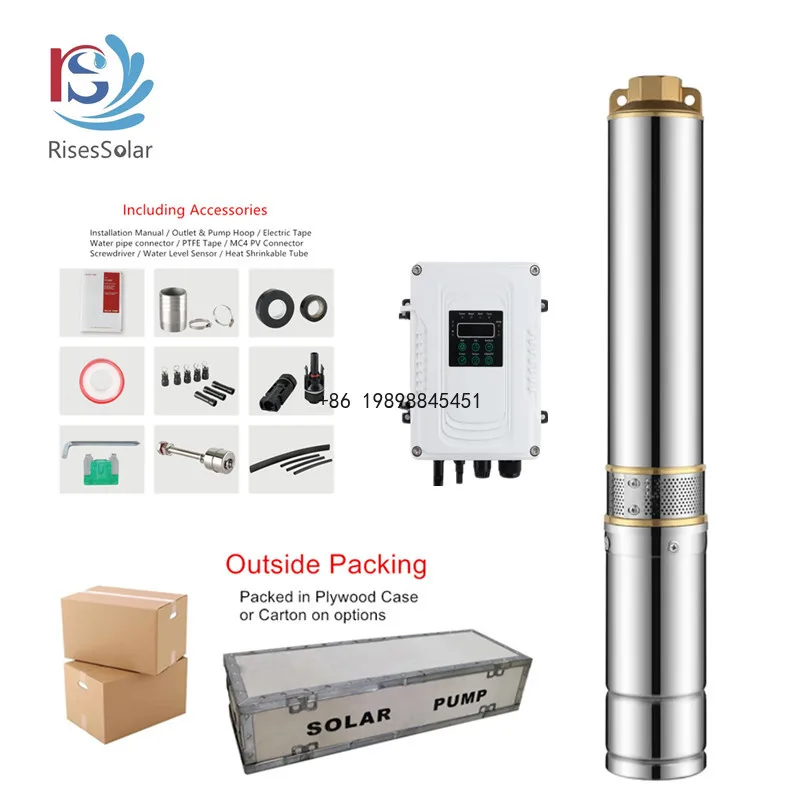 Farm Use Heavy Duty Submissible  Solar Water Pump High Performance Deep Well Water Pump Solar Powered Submersible