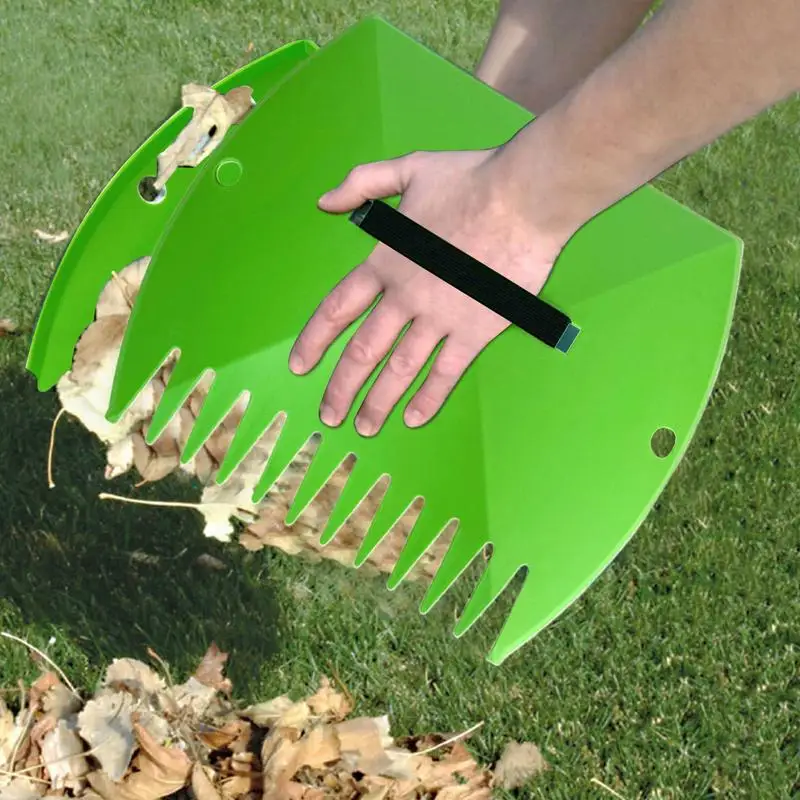 Leaves Scoop Hand Held Rakes Lightweight Leaves Grabber Claws Lawn Debris And Trash Pick Up Tool Sturdy Ergonomic Grip Leaves