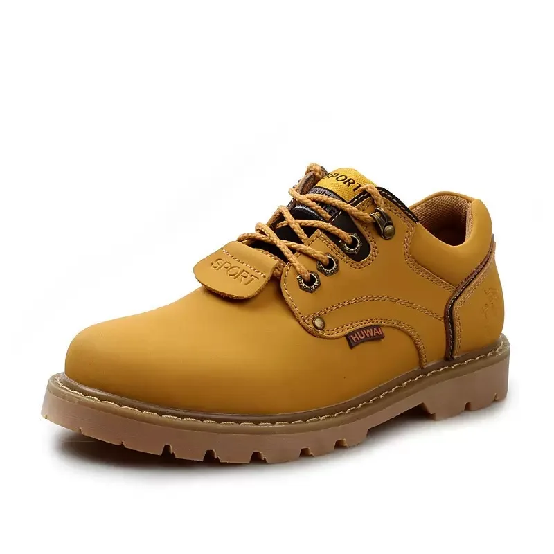 Nouvelles chaussures hommes en cuir Original britannique hommes outillage bottes chaussures de travail classique bottines en cuir chaussures décontractées Sapatos Para Hombre