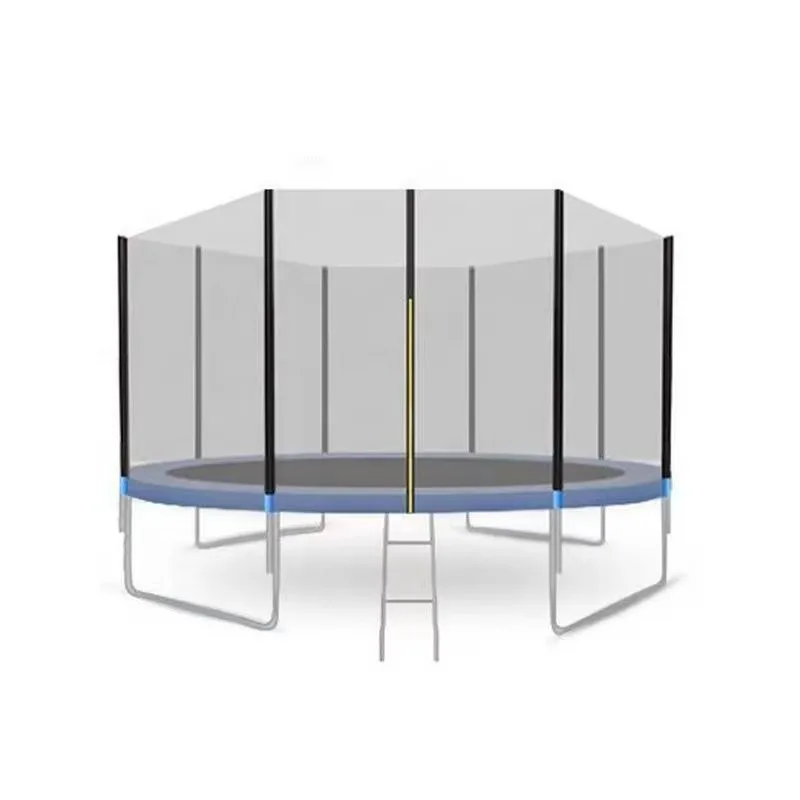 High Quality Safe Blue Trampoline With Mesh Edge 450kg Capacity For Outdoor Use Stable Durable