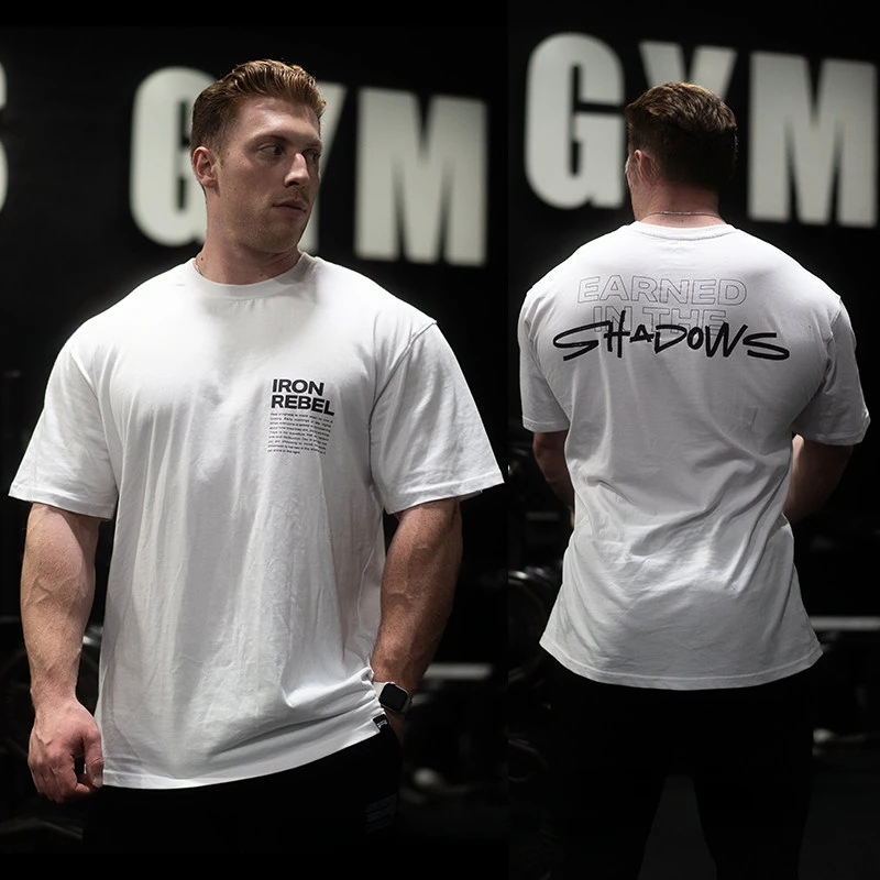 IR Rhino Loose Fitness Training Gym Leisure T-Shirt Men's and Women's Luxury Brand Top 2026 New