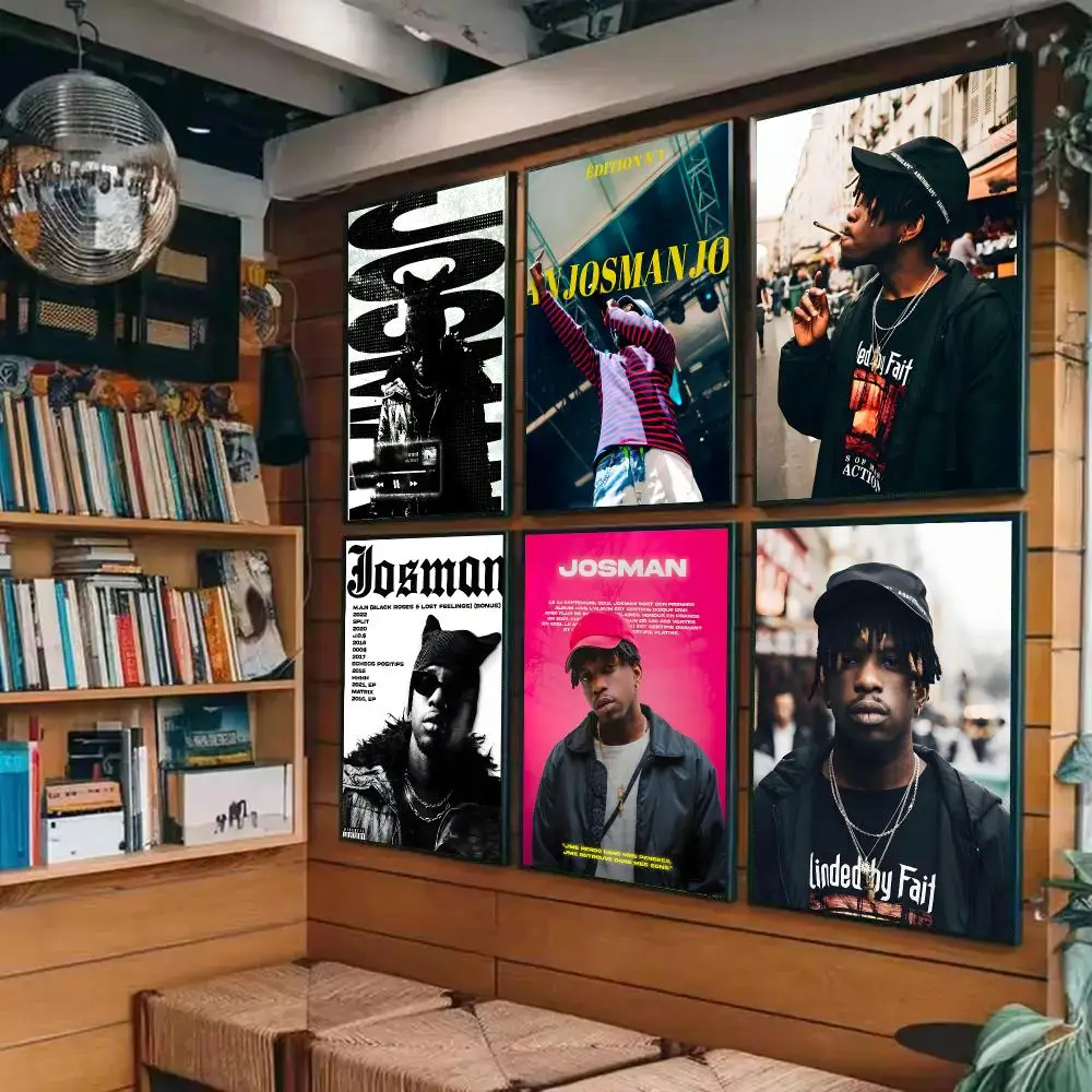 Rapper J-Josman Poster Sticky Painting Prints Wall Art Waterproof Home Living Bed Room Bar Cafe Aesthetic Decor