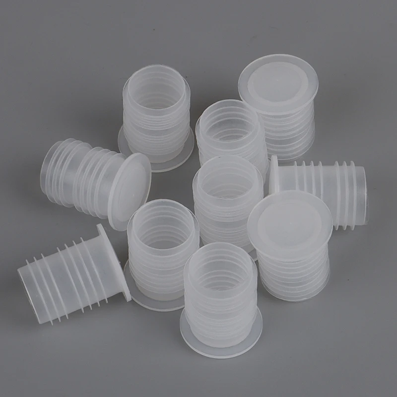 プラスチックボトルダストプラグ、赤いワインシールキャップ、ナットホール、キャップを簡単にプル、10個