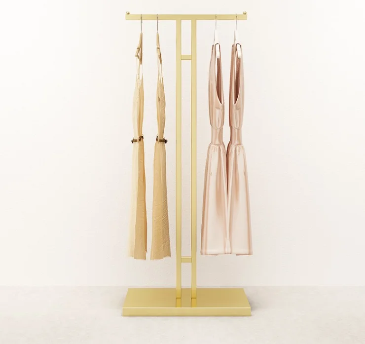 Clothing display rack Middle hanging clothes rack Middle island rack Single row side hanging display rack Floor type rack