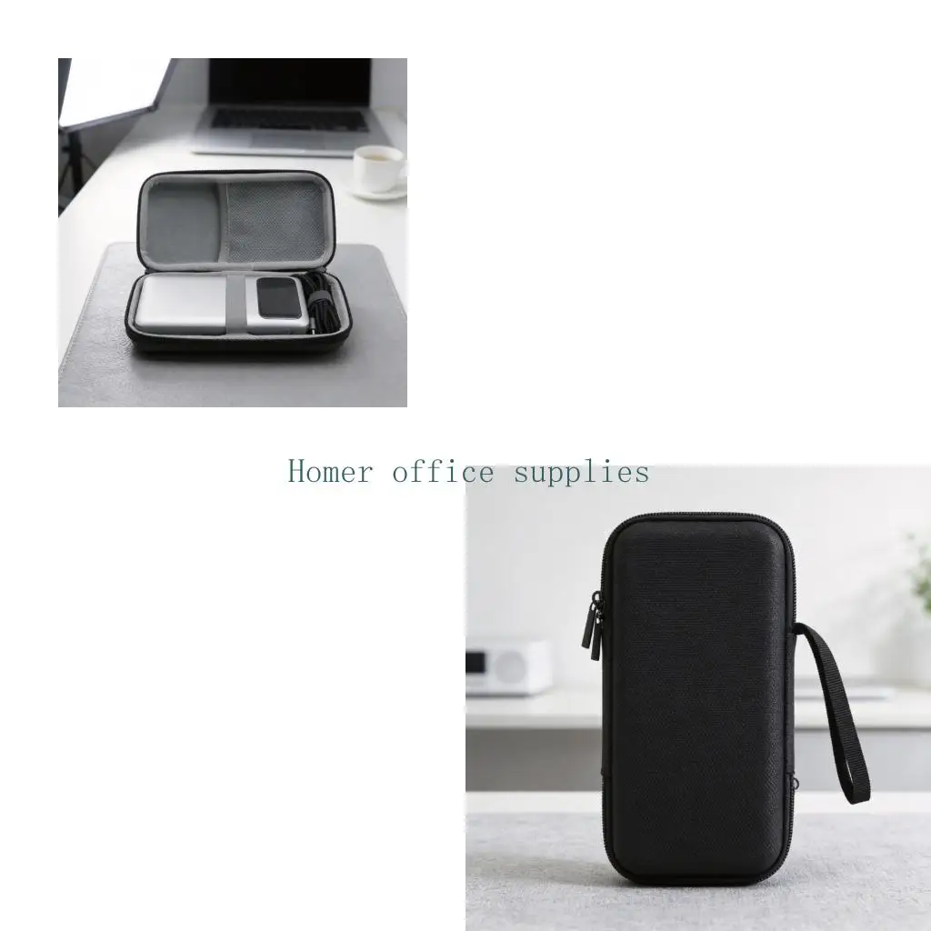 K43B Protective Battery Carrying Case EVA Texture Shockproof Design Storage Bag