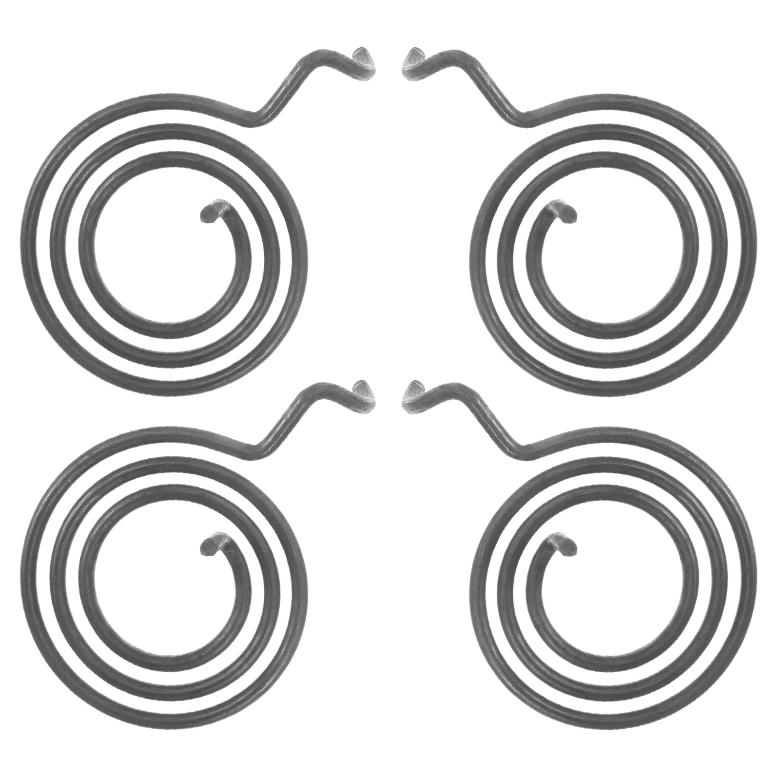 4pcs Iron Return Springs Replacement Metal Door Handle Spring For Garage Fence Glass Door Repair Hardware Durable Spring Steel